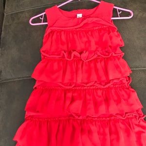 Ruffle Red Top Girls